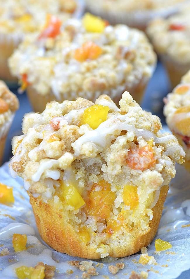Vanilla Peach Muffins Easy (1)
