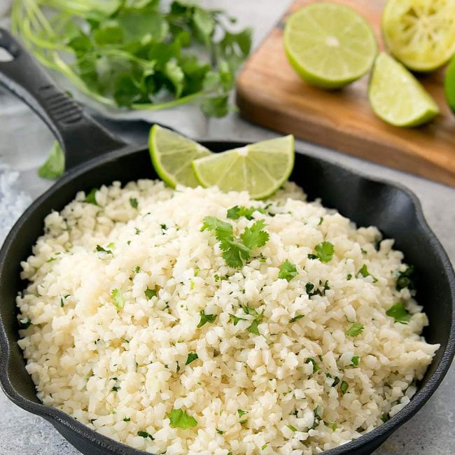 Cilantro Lime Cauliflower Rice