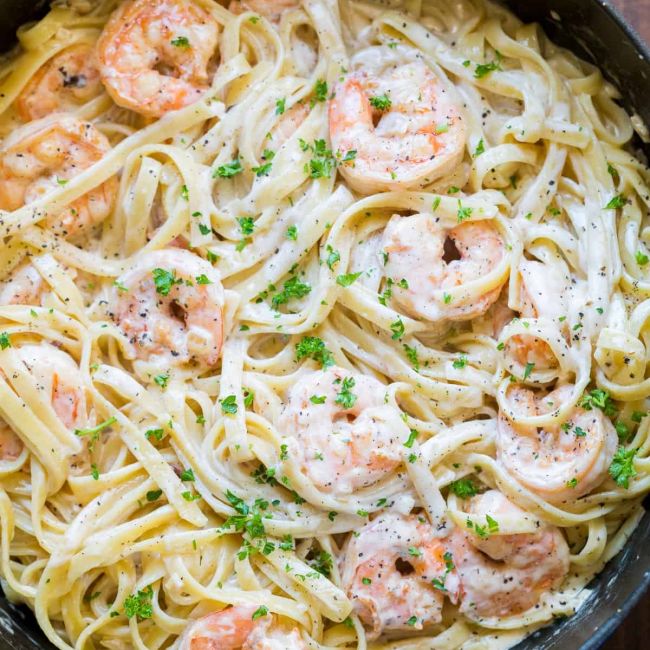 Making Creamy shrimp pasta Recipe, Its Instructions, And Ingredients