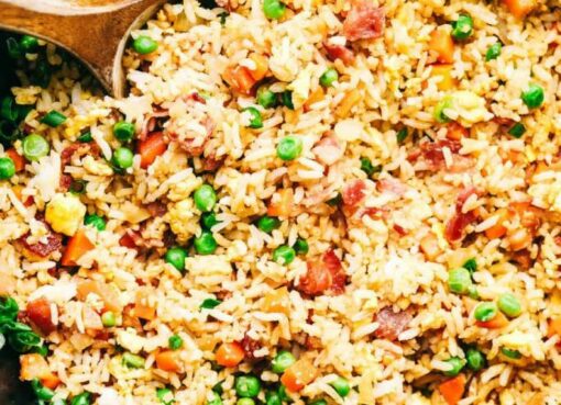 Fried rice with bacon