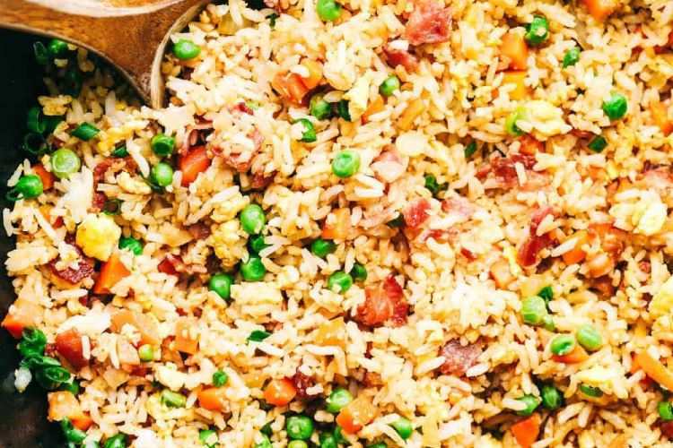 Fried rice with bacon
