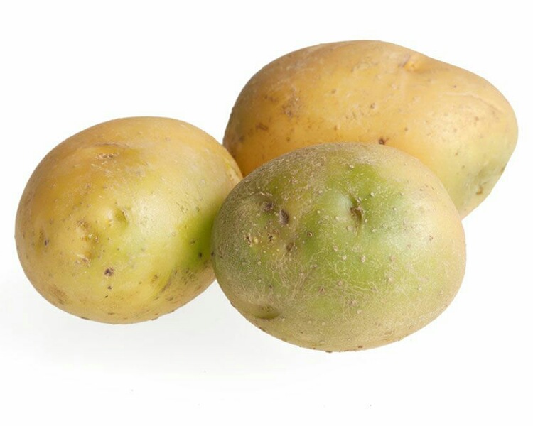 Green potatoes
