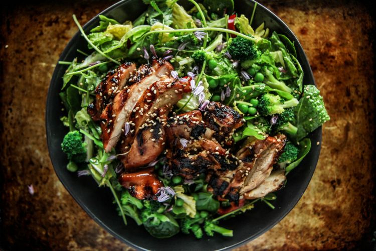 Teriyaki Glazed Chicken Salad