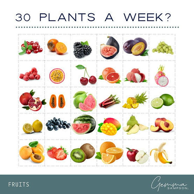 30 different plants foods in a week