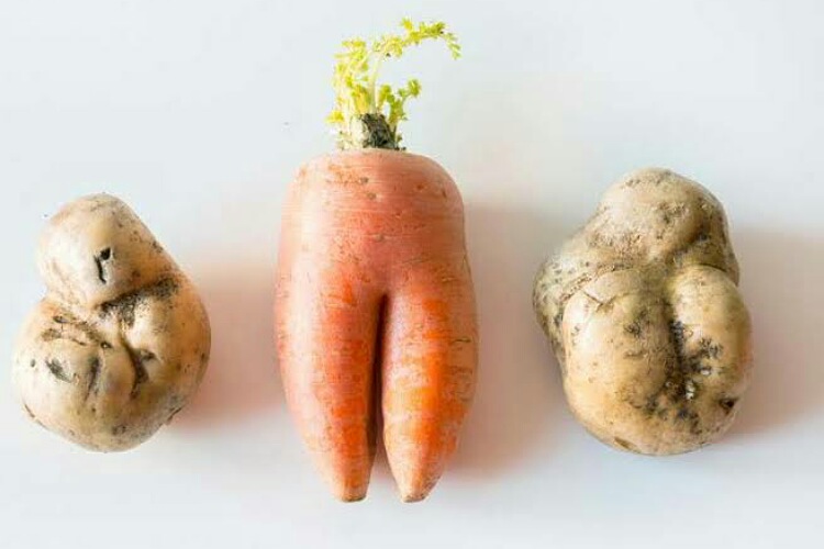 Ugly fruits and vegetables